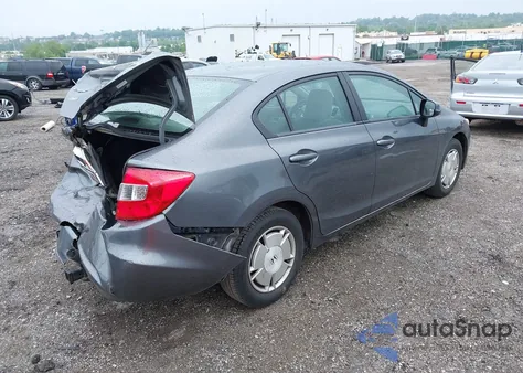 2012 Honda Civic Hf из США, поврежденный, VIN 2HGFB2F61CH325284